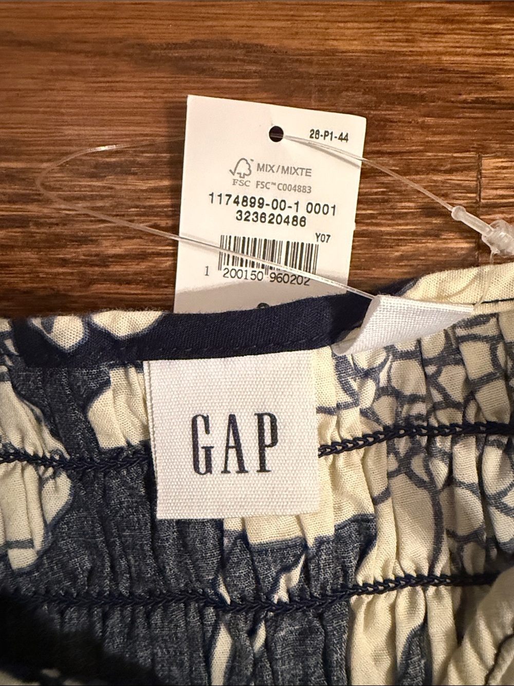 GAP Navy and White Floral Maxi Dress - Picture 3 of 4